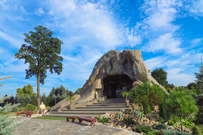 Grotto Mother Of God Of Lourdes Straszęcin Our Lady Religion