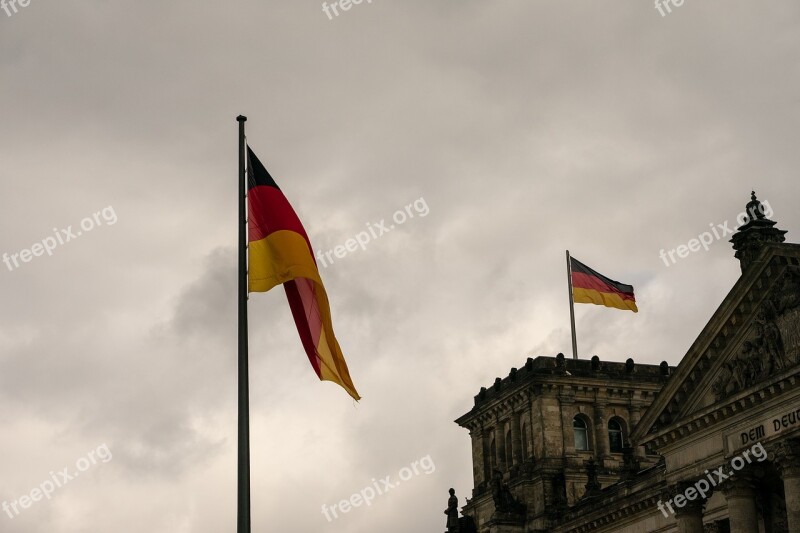 Government Reichstag Flag Germany Berlin