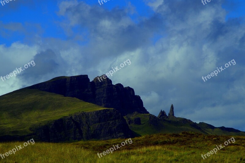 Isle Of Skye Scotland Landscape Old Man Of Storr Rock