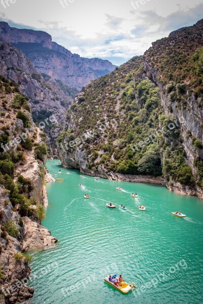 Verdon Gorge Canyon France Gorge River