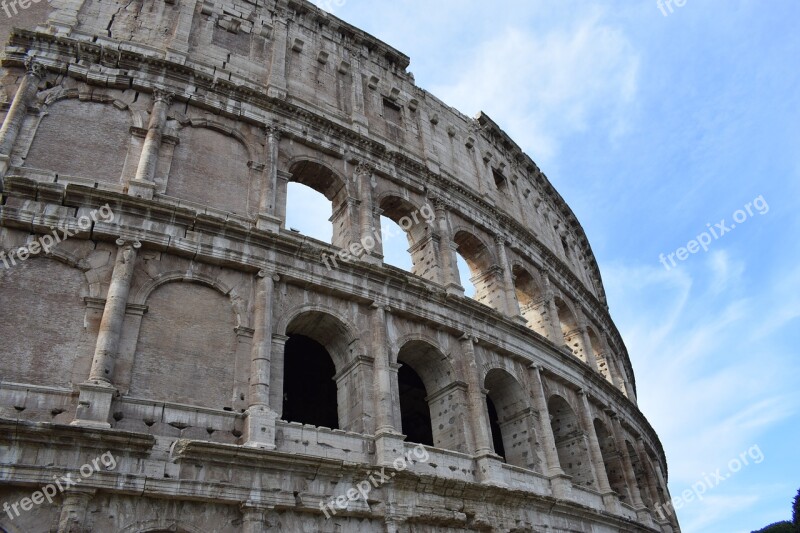 Rome Colosseum Italy Rom Landmark