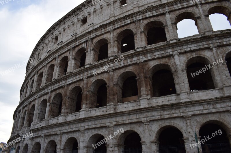 Rome Colosseum Italy Rom Landmark