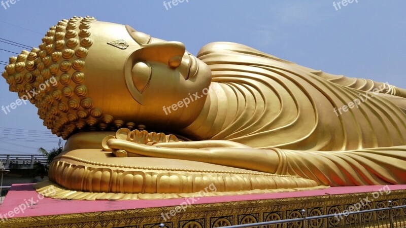 Hatyai Sleeping Buddha Buddha Statue Religion