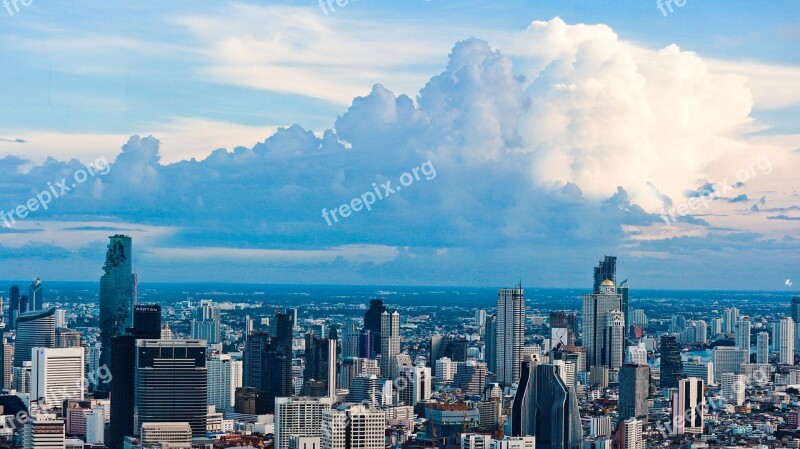 Building Bangkok Thailand Low Skyscraper