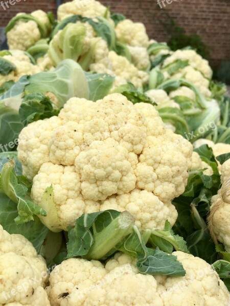 Cauliflower Cabbage Food Vegetables Vegetarian