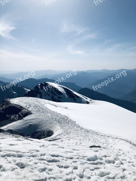 Ice Snow Landscape Bubble Hiking