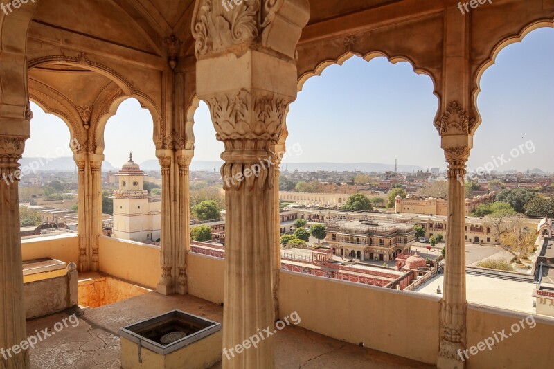 India Jaipur View Rajasthan Building