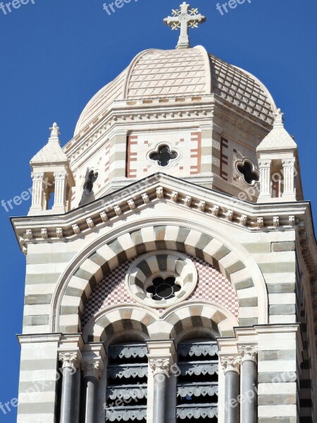 Marseille Cathedral Bell Tower Architecture Orientalism