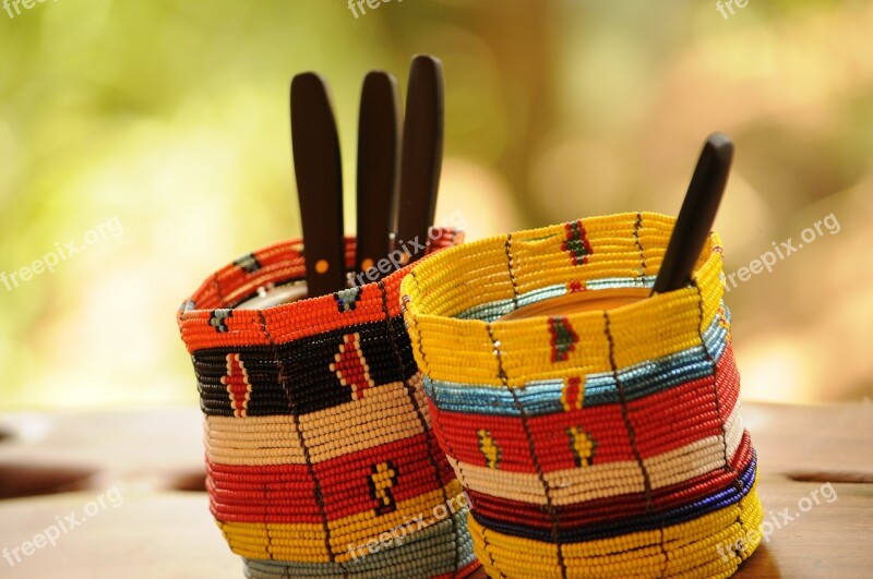 Africa Kitchen Cutlery Colorful Free Photos