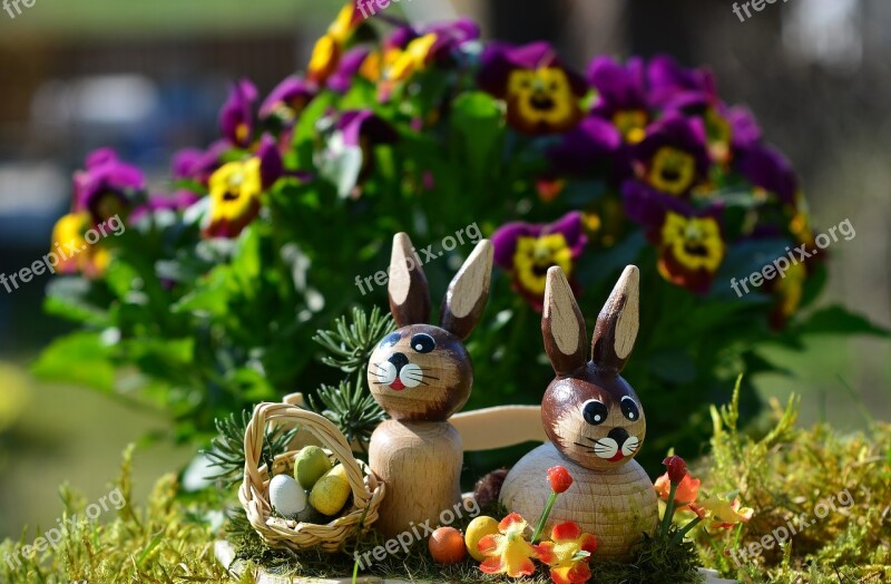 Easter Rabbit Easter Decoration Easter Greetings Free Photos