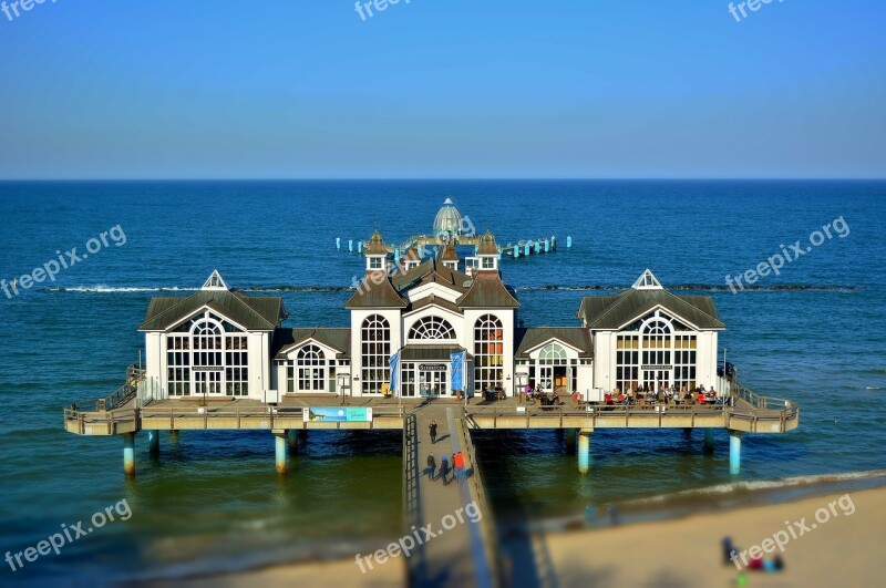 Sea Bridge Sellin Baltic Sea Seaside Resort Architecture