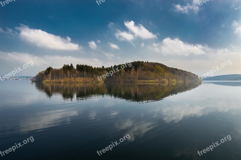 Island Lake Water Nature Landscape