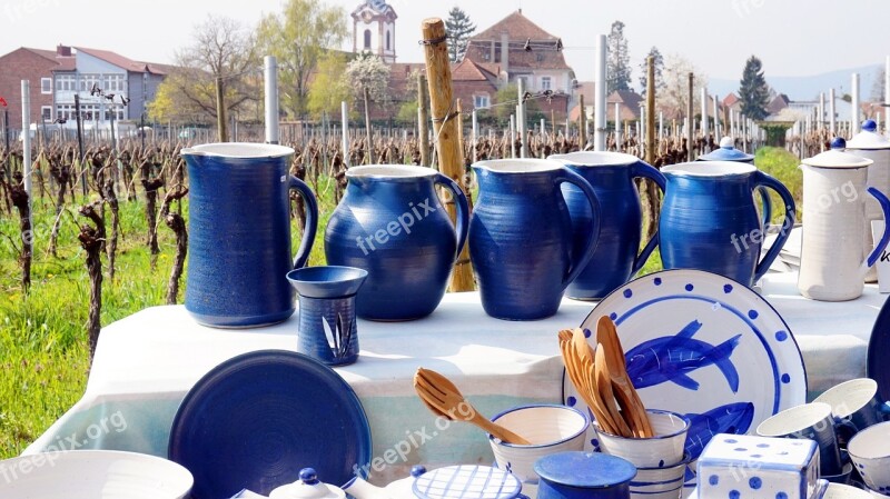 Porcelain Ceramic Tableware Vineyard Pottery