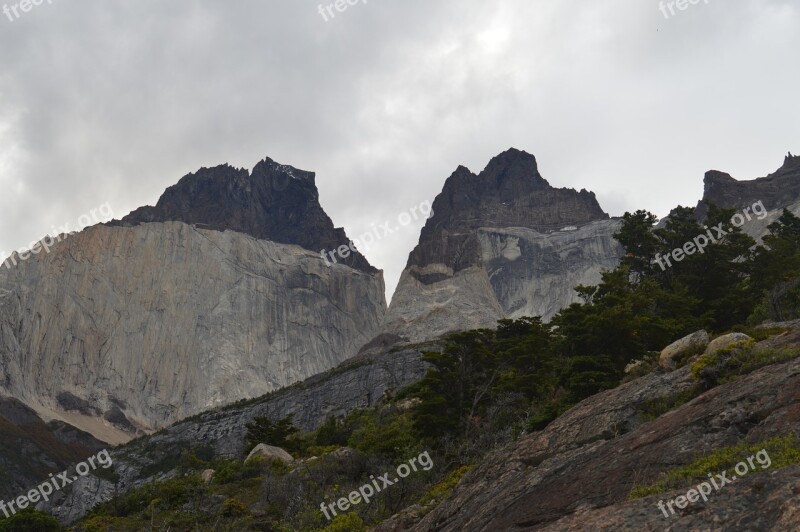 Mountain Nature Outdoor Natural Mountains