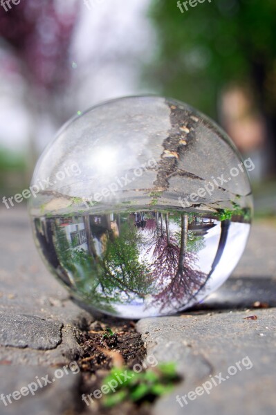 Glass Globe Fotógömb Buda Castle Budapest Magnifying Glass