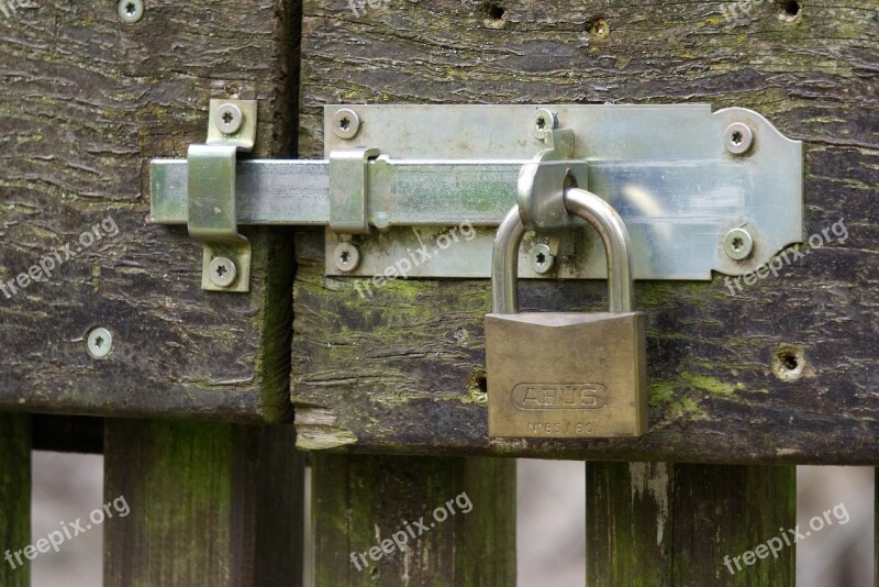 Castle Padlock Bolt Closed To