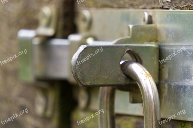 Castle Padlock Bolt Closed To