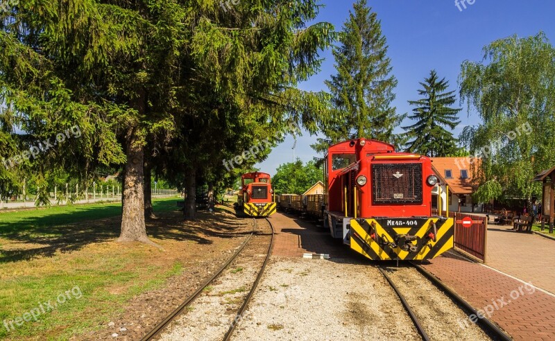 Train Railway Small Ground Narrow Gauge Railway Hungary