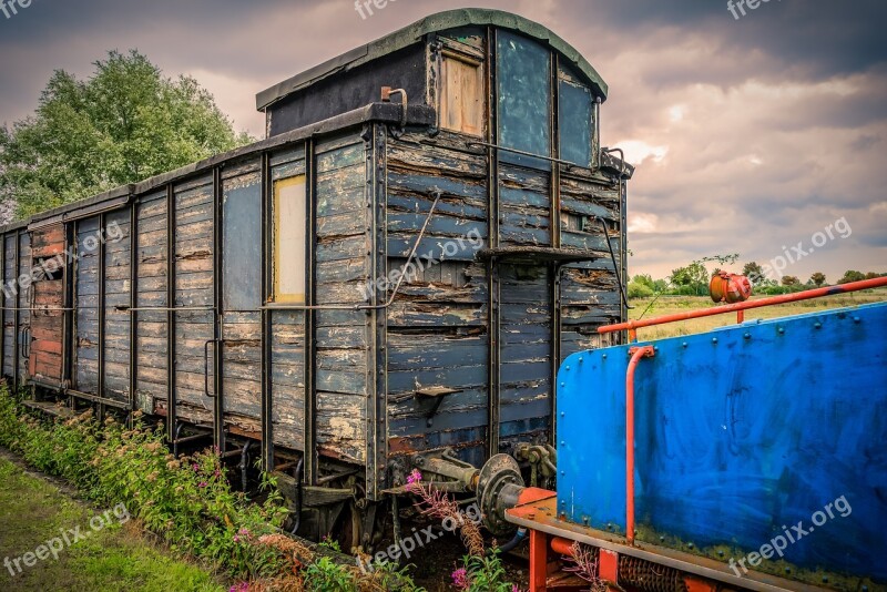 Railway Carriages Dare Wagon Rail Traffic Transport Of Goods