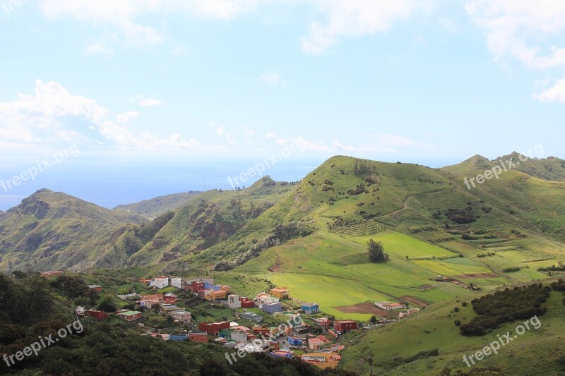 Tenerife Canary Islands Landscape Nature Panorama