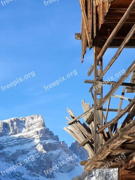 Dolomites Alps Mountain Italy Mountains