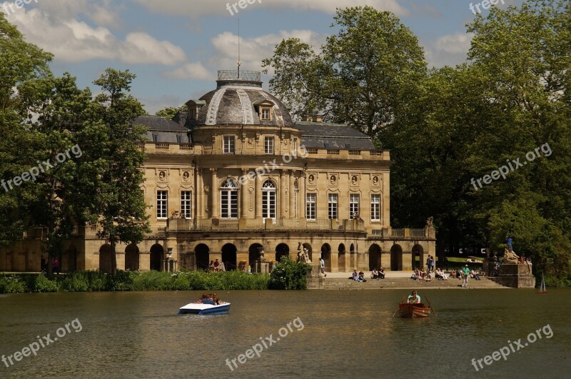 Ludwigsburg Germany Schloß Monrepos Water Lake Landscape