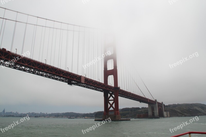 San Francisco Bridge California Water Bay