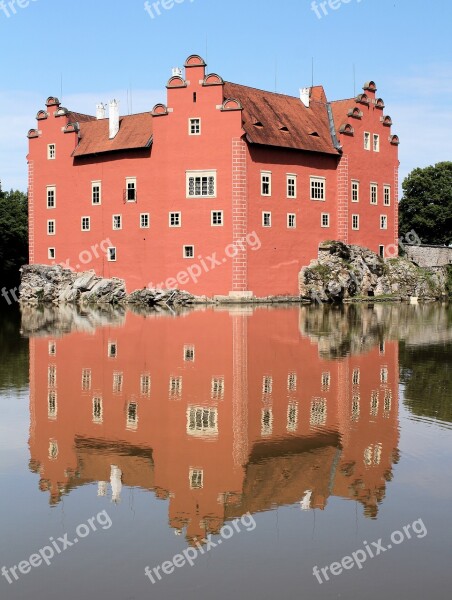 Castle červená Lhota Architecture History Lake