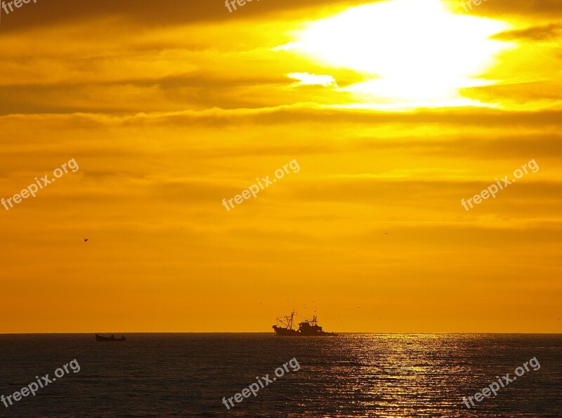 Morocco Agadir Beach Sunset Sun