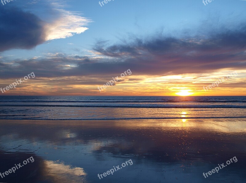 Morocco Agadir Beach Sunset Sun