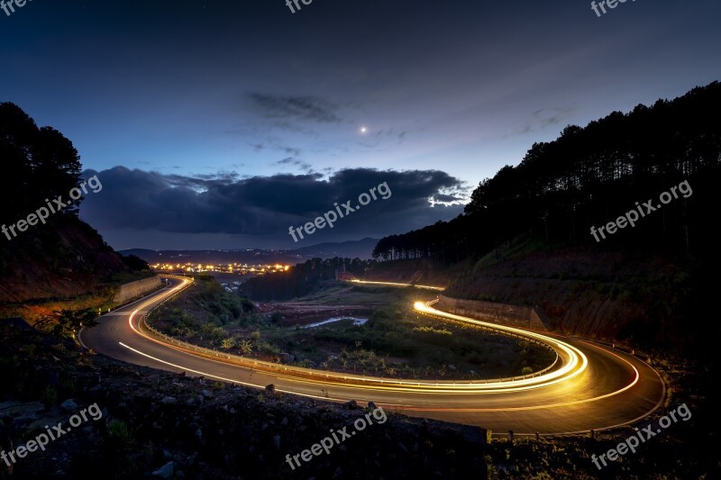 Dalat Vietnam Street Airport Mountain