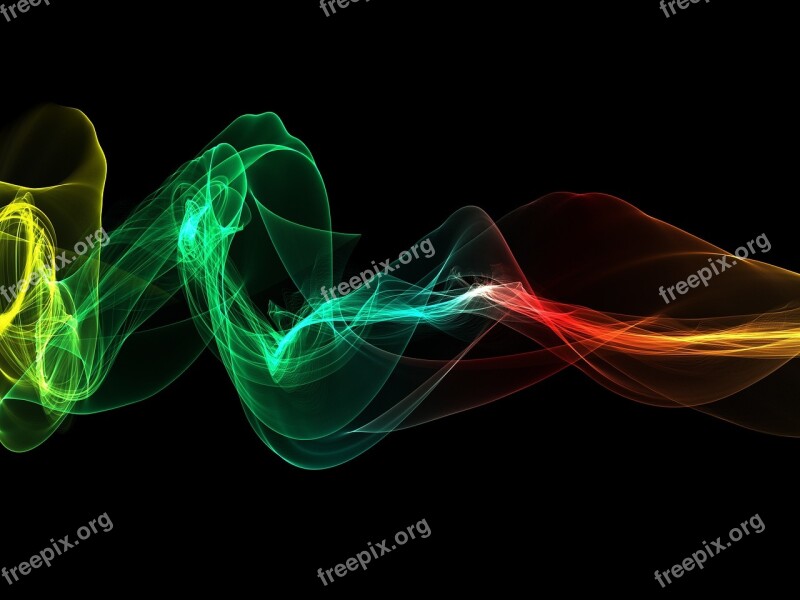 Wave Light Colorful Abstract Background