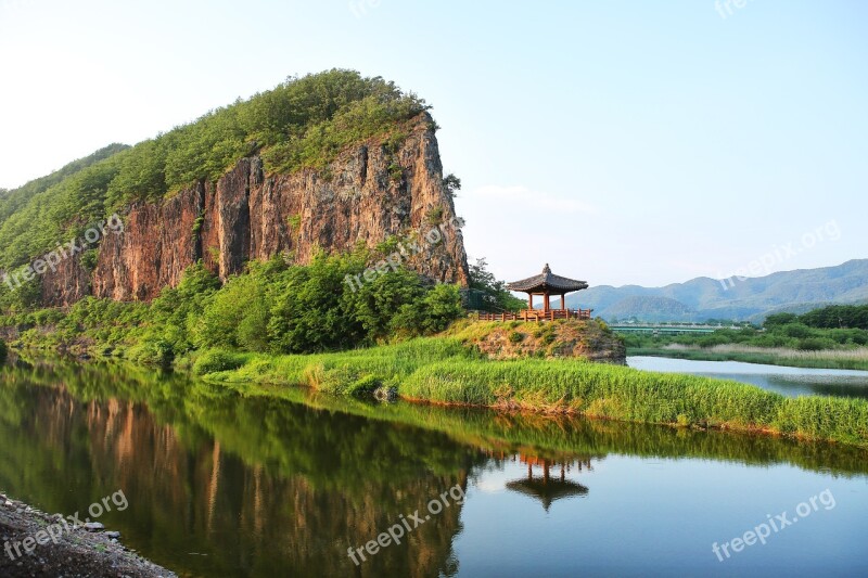 Landscape River Reflect Scenery Free Photos