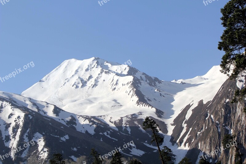 Mountain Hills Ice Nature Outdoor