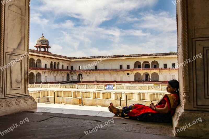 Woman Relax Thoughtful Girl Sit