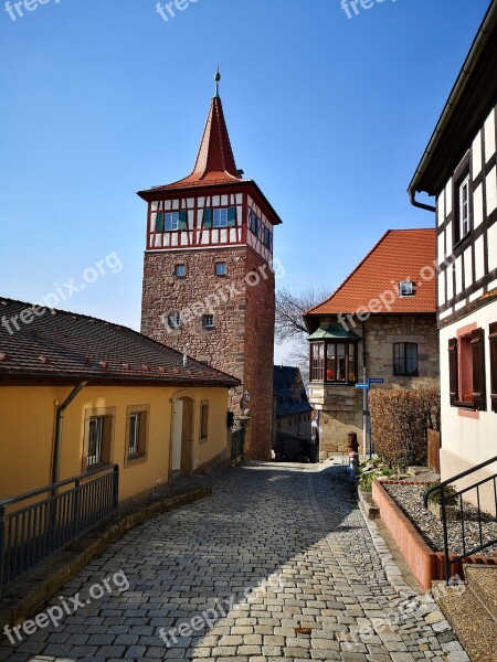 City Tower Kulmbach Red Tower Old City