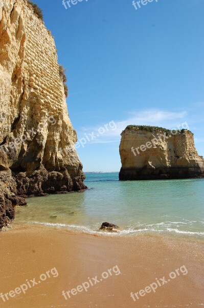 Water Rocks Coast Cliff Ocean