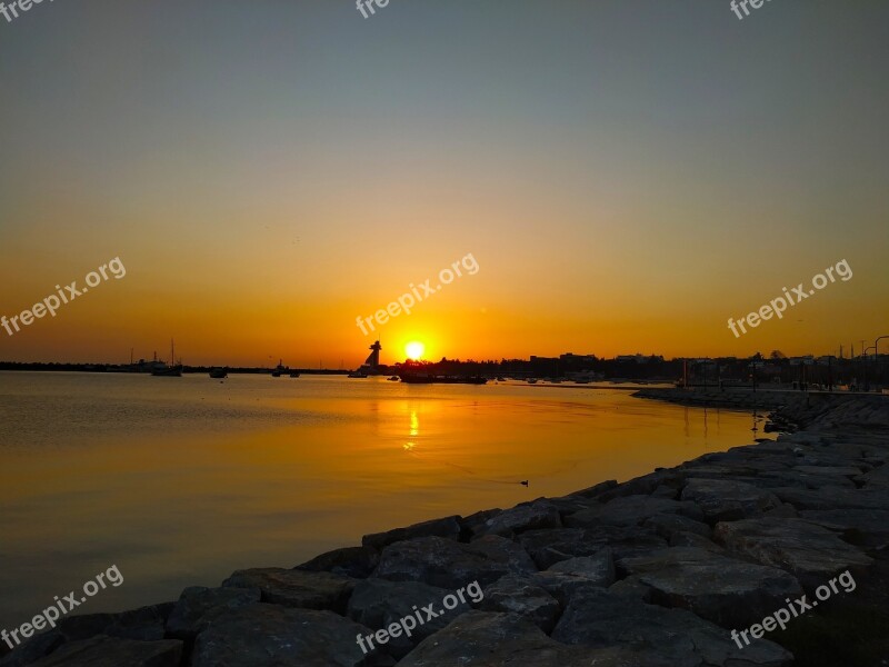 Sunset Landscape Sky Nature Orange