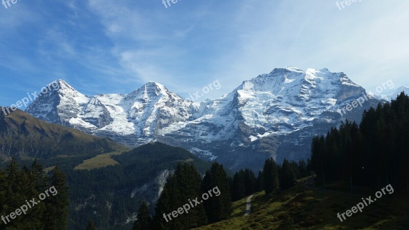 Eiger Monk Virgin Mountains Switzerland