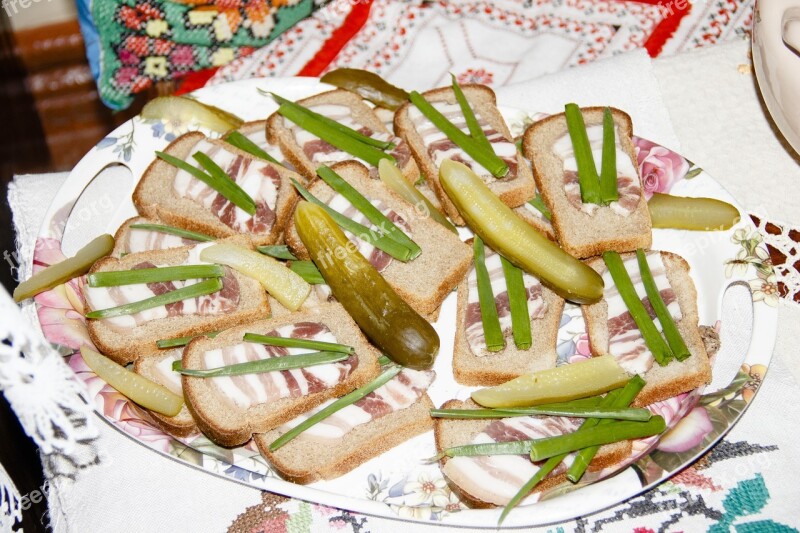 Fat Pickles Appetizer Bread Gherkin