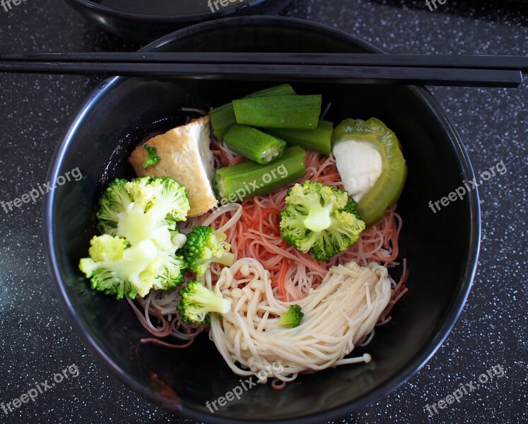 Vegetable Young Tofu To-fu Noodle