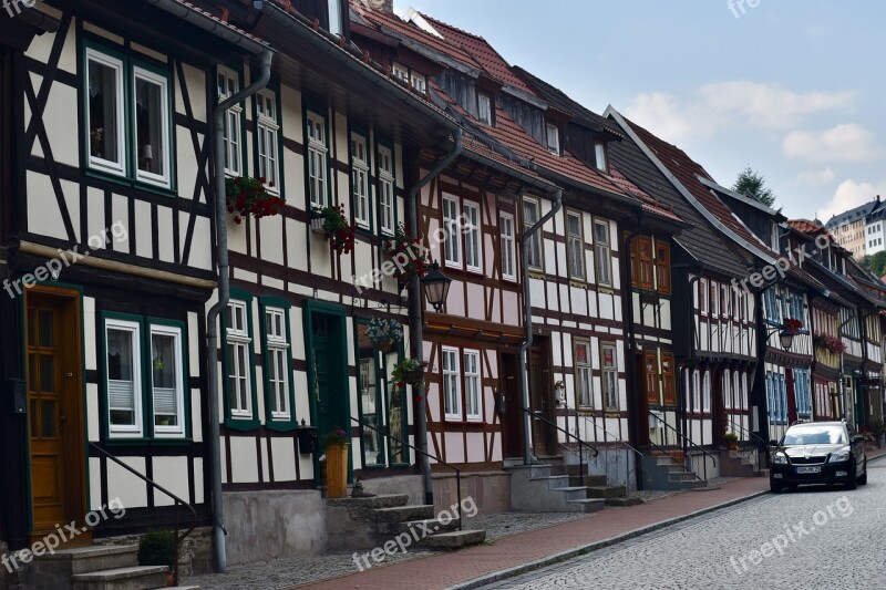 Half-timbered Houses Area Harz Architecture Free Photos