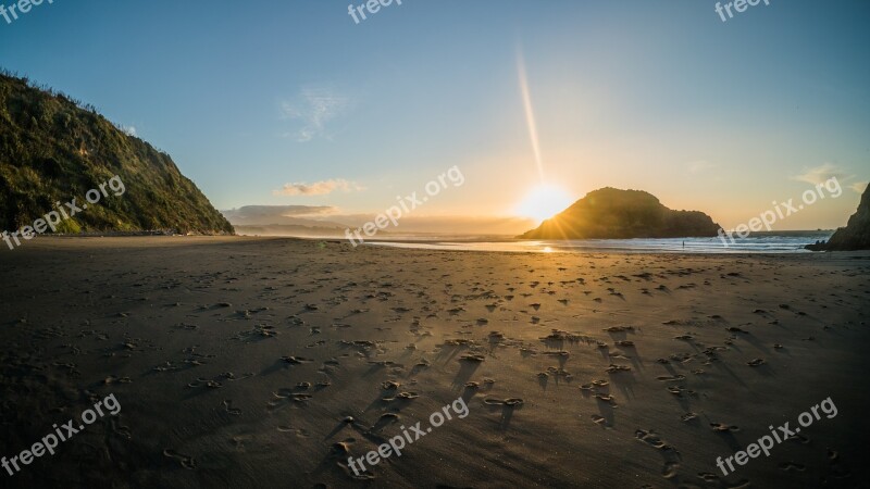 Beach Back Beach Water Sand Nature