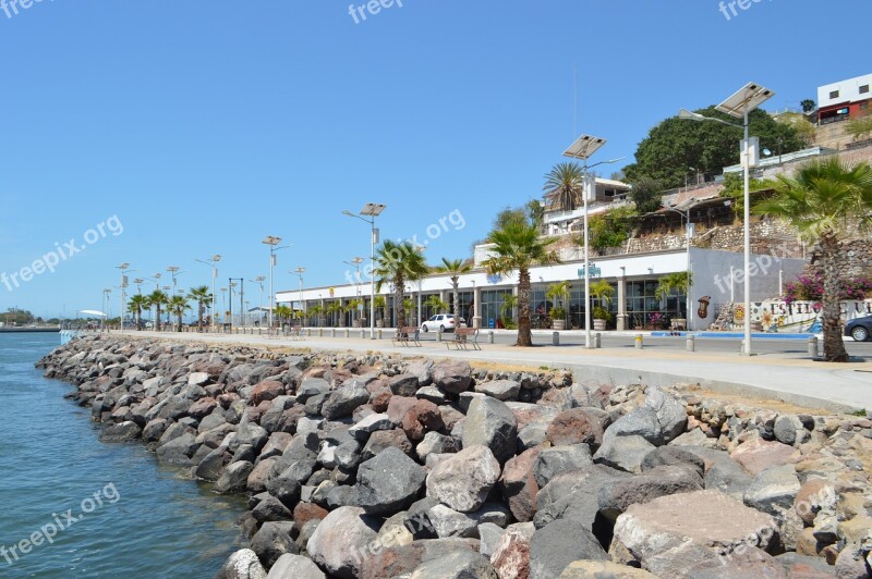 Port Beach Spring Landscape Lake