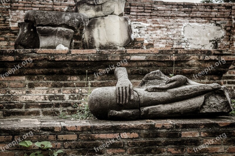 Ayutthaya Ruins Ayutthaya Thailand Buddha Buddhism