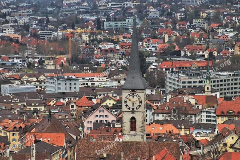 Panorama Chur Far View Alpine Travel