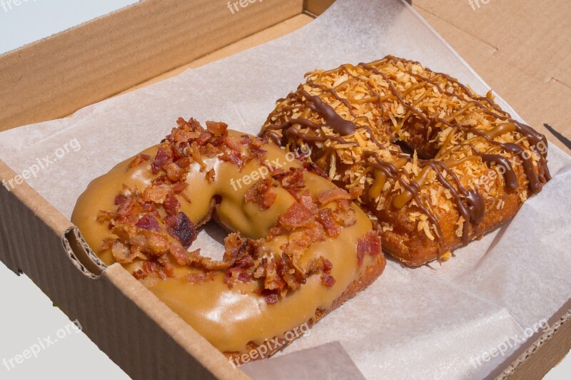 Donuts Fried Bacon Maple Caramel