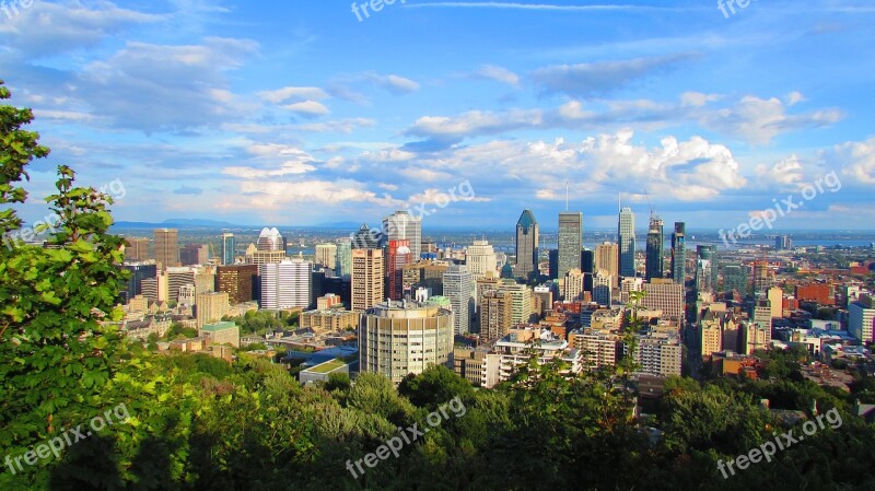 Montreal Canada Cityscape Buildings Apartments