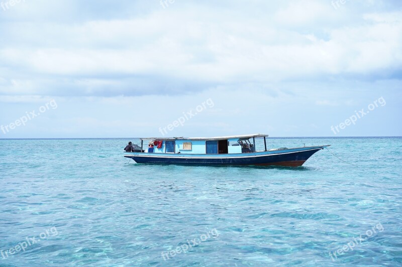 Sea Boat Landscape Ship Travel