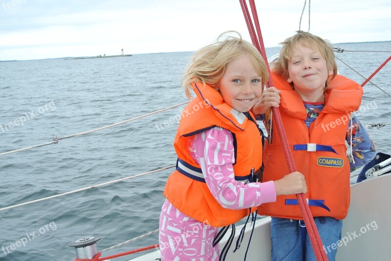 Sail Water Children Sea Shipping